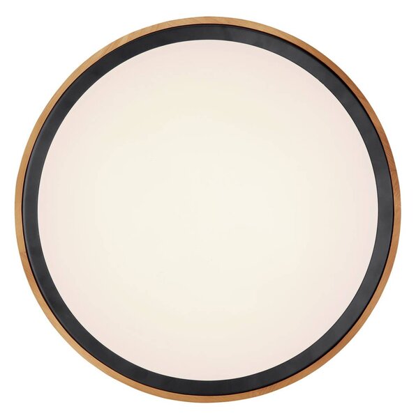 Globo Lampa sufitowa Bruno, jasne drewno, salon / jadalnia, drewno