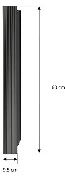 Kinkiet zewnętrzny LED Melira Lucande, czarny, aluminium, nowoczesny