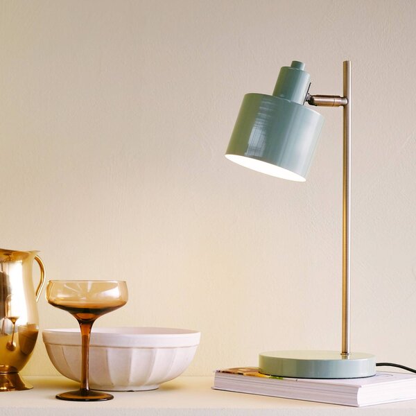 Dyberg Larsen Lampa stołowa design Ocean, zielony, salon / jadalnia, metal, design