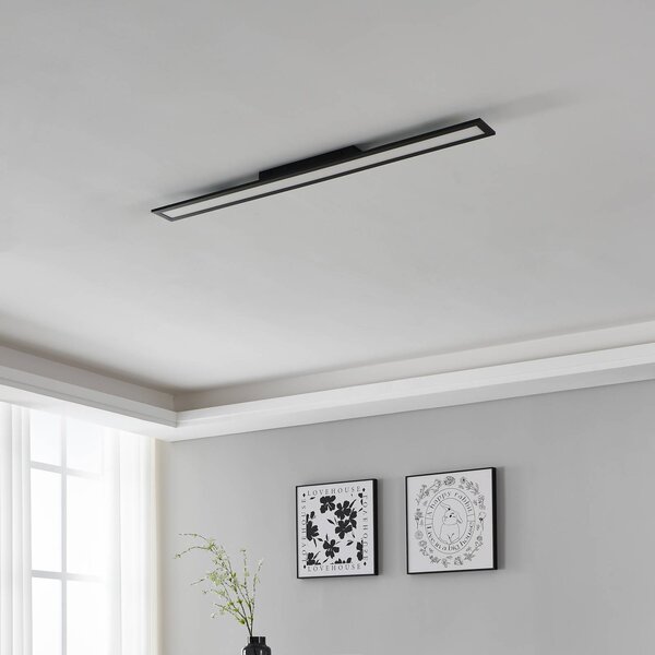 EGLO connect Inteligentna lampa sufitowa Salobrena-Z, możliwość ściemniania, czarny, salon / jadalnia, aluminium, nowoczesny