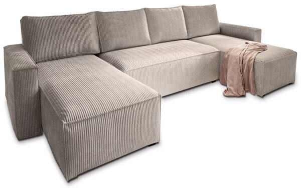 Narożnik w kształcie U SMART COSARO 295x140 cm, beżowy