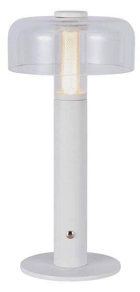 Lampka Biurkowa Nocna V-TAC 1W LED 30cm Ładowanie USB Ściemnianie Biała VT-1049 3000K 100lm