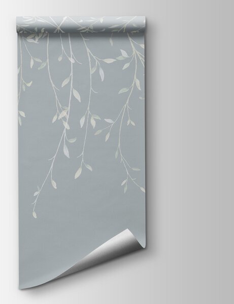 Fototapeta Białe gałęzie z liśćmi, Fototapety Natura, Popularne Fototapety, w01522v2 - Tapeko.pl