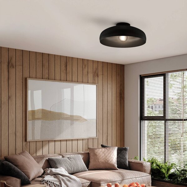 EGLO Lampa sufitowa Mogano, możliwość ściemniania, czarny, salon / jadalnia, metal, nowoczesny