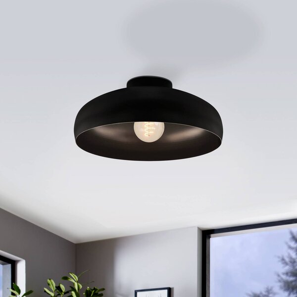 EGLO Lampa sufitowa Mogano, możliwość ściemniania, czarny, salon / jadalnia, metal, nowoczesny