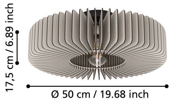 EGLO Lampa sufitowa Palombaia, możliwość ściemniania, biały / opal, metal