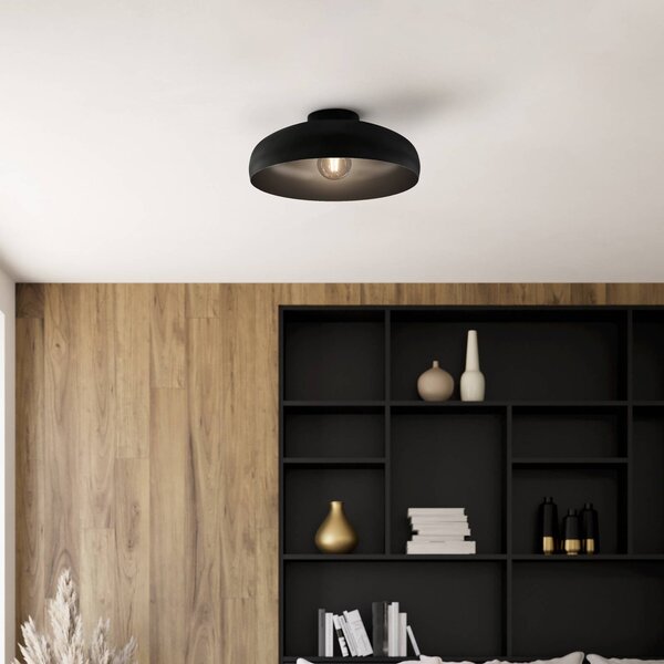 EGLO Lampa sufitowa Mogano, możliwość ściemniania, czarny, salon / jadalnia, metal, nowoczesny