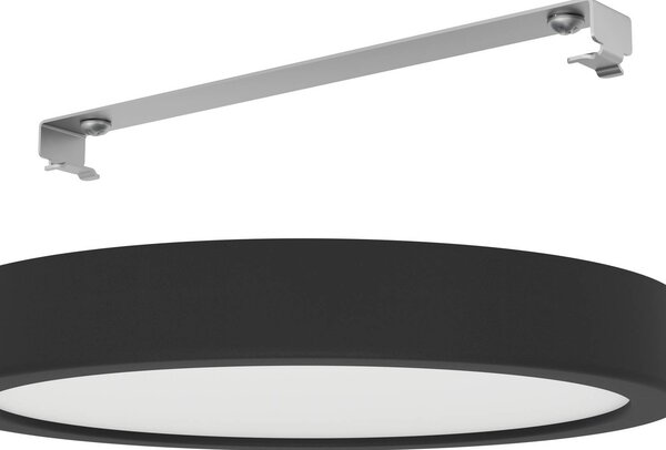 EGLO Lampa sufitowa LED Fueva 5 IP44 3000K czarna Ø21cm