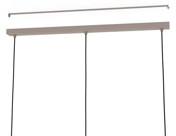 EGLO Lampa wisząca szklana Cominio, możliwość ściemniania, kremowy / amber, salon / jadalnia, szkło