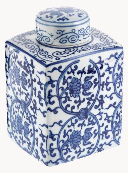 Wazon z porcelany z pokrywką Ella, W 17 cm