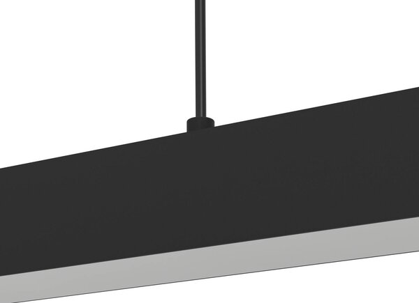 EGLO connect Inteligentna lampa wisząca Connect Simolaris-z, możliwość ściemniania, czarny, salon / jadalnia, metal, nowoczesny