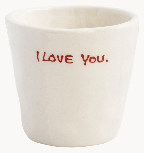 Ręcznie malowana filiżanka do espresso I Love You