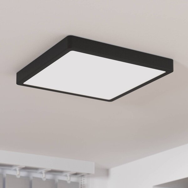 EGLO Lampa sufitowa LED Fueva 5, czarny, łazienka, metal, nowoczesny