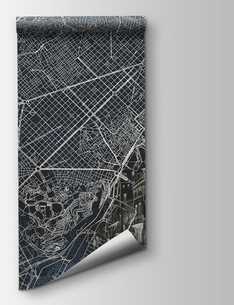 Fototapeta Mapa miasta, Fototapety z mapami świata, Popularne Fototapety, w01695v1 - Tapeko.pl