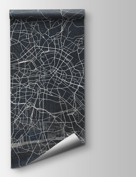 Fototapeta Mapa miasta, Fototapety z mapami świata, Popularne Fototapety, w01696v1 - Tapeko.pl