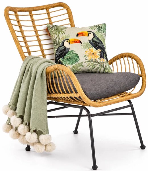 Rattanowy fotel do pokoju L7-L78
