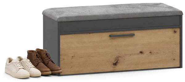 Szafka Na Buty Antracyt + Dąb Artisan H6-M76
