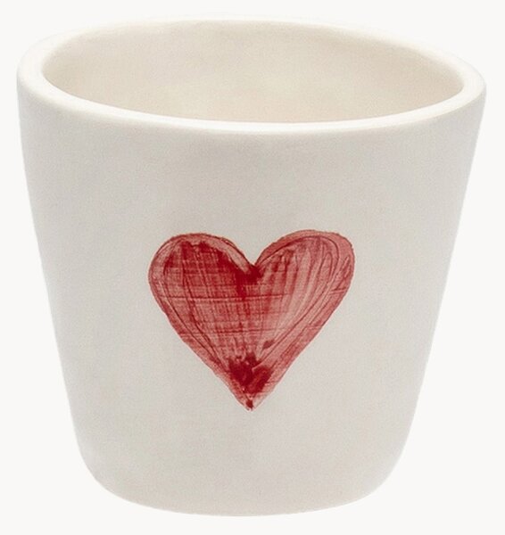 Ręcznie malowana filiżanka do espresso Queen of Hearts