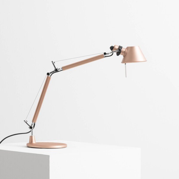 Artemide Lampa stołowa Tolomeo Micro, miedziany, salon / jadalnia, aluminium, design