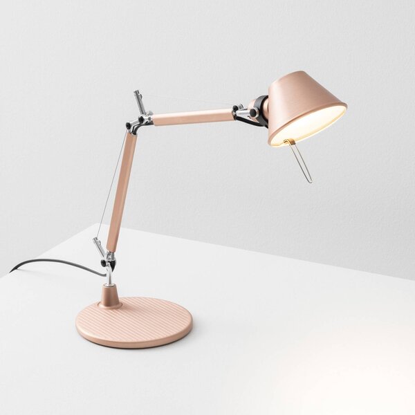 Artemide Lampa stołowa Tolomeo Micro, miedziany, salon / jadalnia, aluminium, design