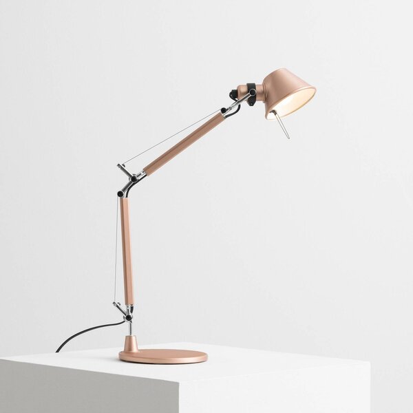 Artemide Lampa stołowa Tolomeo Micro, miedziany, salon / jadalnia, aluminium, design