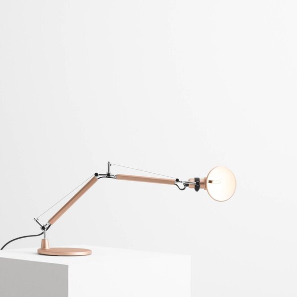 Artemide Lampa stołowa Tolomeo Micro, miedziany, salon / jadalnia, aluminium, design