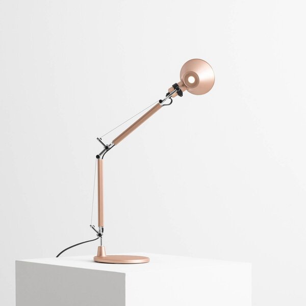 Artemide Lampa stołowa Tolomeo Micro, miedziany, salon / jadalnia, aluminium, design
