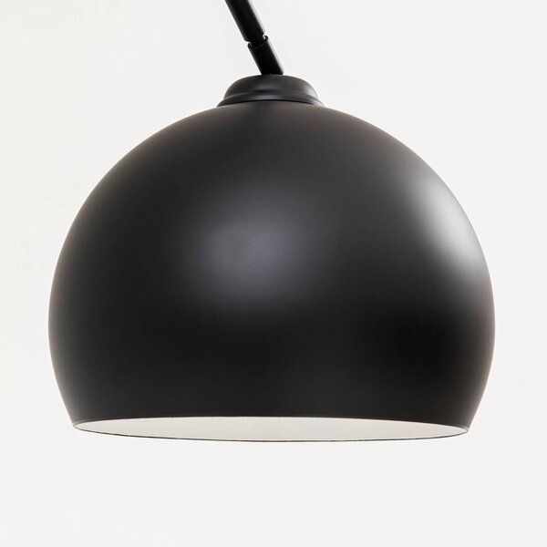 KARE Lounge Small Deal Eco lampa łukowa, czarna, czarny, salon / jadalnia, metal, design