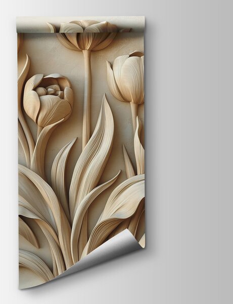 Fototapeta Zbliżenie rzeźby, Fototapety 3d z kwiatami, Popularne Fototapety, w01852 - Tapeko.pl