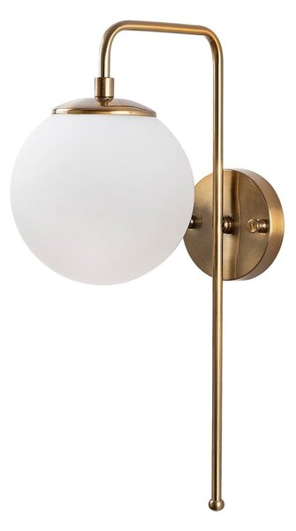 Biały/w kolorze mosiądzu kinkiet Viran – Opviq lights