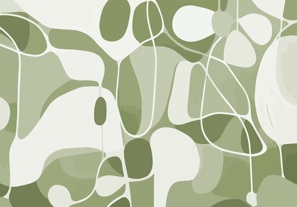 Fototapeta Zielony i biały wzór, Nowoczesne Fototapety, Popularne Fototapety, w01910v1 - Tapeko.pl