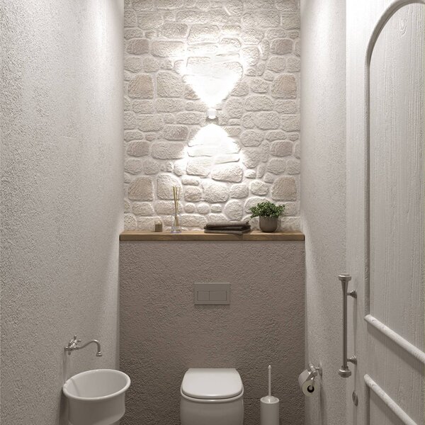 Top Light Kinkiet LED PUK Mini Wall, możliwość ściemniania, biały / opal, salon / jadalnia, metal, design