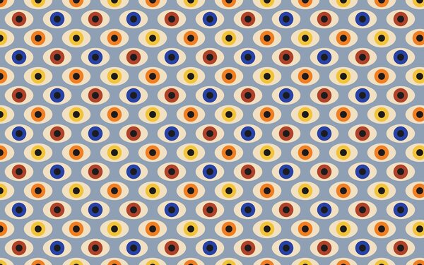 Fototapeta Wzór kolorowych oczu, Fototapety Geometryczne, Popularne Fototapety, u51618v3 - Tapeko.pl