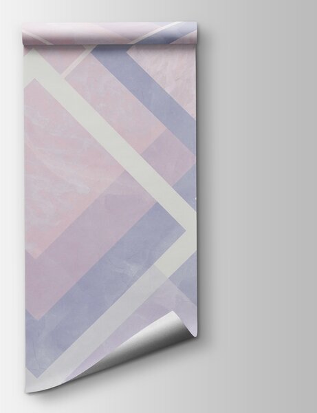 Fototapeta Abstrakcyjna pastelowa kompozycja geometryczna, Fototapety 3d z figurami, Popularne Fototapety, w02062 - Tapeko.pl