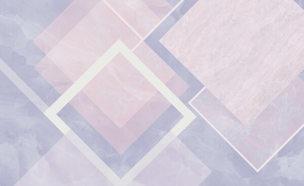 Fototapeta Abstrakcyjna pastelowa kompozycja geometryczna, Fototapety 3d z figurami, Popularne Fototapety, w02062 - Tapeko.pl