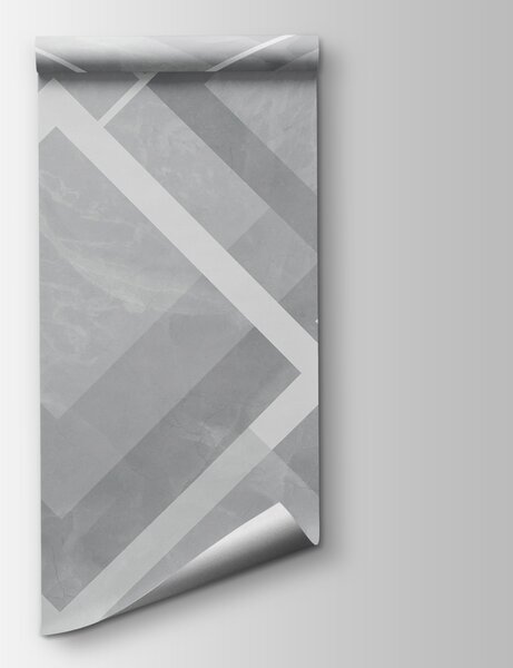 Fototapeta Szare i białe tło z białymi kwadratami, Nowoczesne Fototapety, Popularne Fototapety, w02062v4 - Tapeko.pl