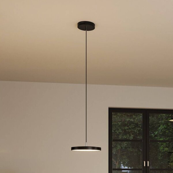 Paulmann Inteligentna lampa wisząca Hildor, możliwość ściemniania, czarny, salon / jadalnia, metal, nowoczesny