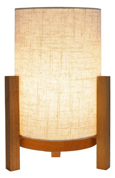 Näve Lampa stołowa LED Madita, możliwość ściemniania, jasne drewno, salon / jadalnia, drewno