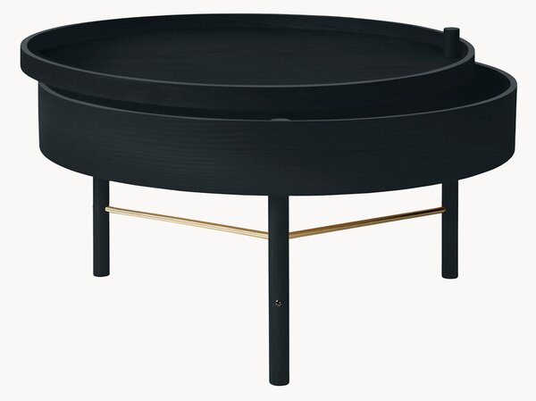 Stolik kawowy z drewna dębowego z miejscem do przechowywania Turning Table