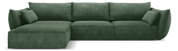 Ciemnozielony narożnik (lewostronny) Vanda – Mazzini Sofas