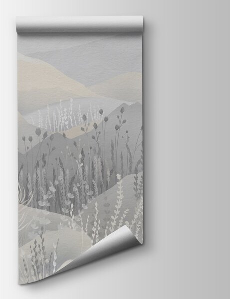 Fototapeta Obraz przedstawiający krajobraz z górami i trawą, Fototapety Natura, Popularne Fototapety, w02317 - Tapeko.pl