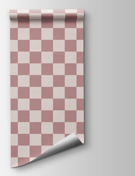 Fototapeta Wzór w kratkę z różowymi kwadratami, Fototapety Abstrakcja, Popularne Fototapety, w01922v1 - Tapeko.pl