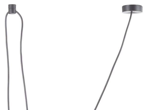 FLOS Lampa wisząca designerska AIM Small, możliwość ściemniania, czarny, salon / jadalnia, aluminium, design