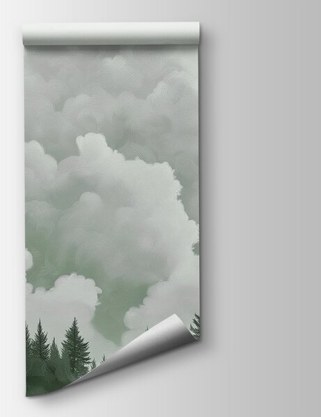 Fototapeta Grupa drzew i chmur, Fototapety Natura, Popularne Fototapety, w02411v2 - Tapeko.pl