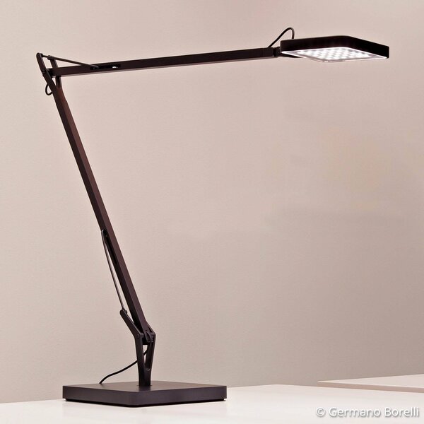 FLOS Lampa stołowa LED KELVIN, czarny, biuro, aluminium, design