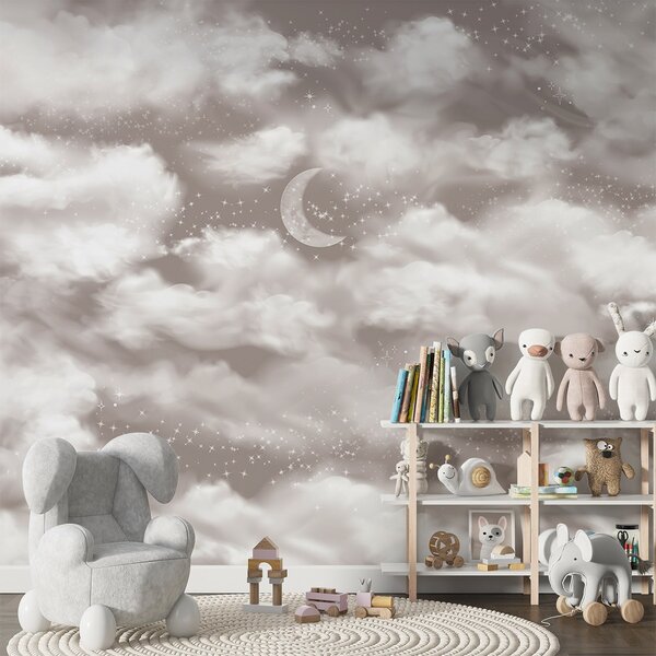 Fototapeta Księżyc na niebie, Fototapety Niebo, Popularne Fototapety, w02515 - Tapeko.pl
