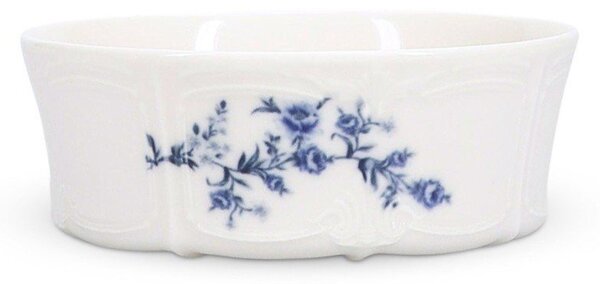 Biała/niebieska porcelanowa miska 410 ml Retro – BonBistro
