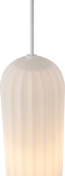 Nordlux Lampa wisząca szklana Miella, możliwość ściemniania, biały / opal, salon / jadalnia, szkło