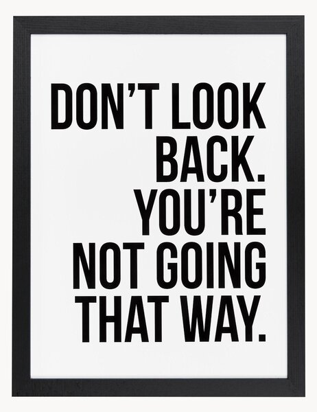 Oprawiony druk cyfrowy Don't Look Back