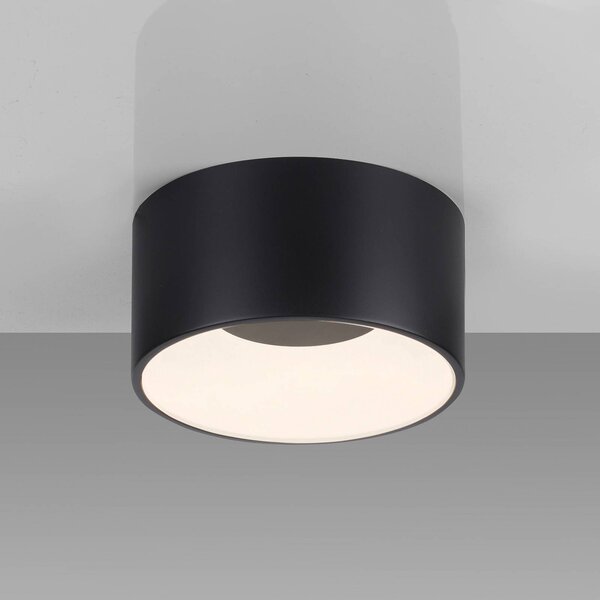 JUST LIGHT. GmbH Lampa sufitowa LED Tanika, możliwość ściemniania, czarny, salon / jadalnia, ceramika, nowoczesny